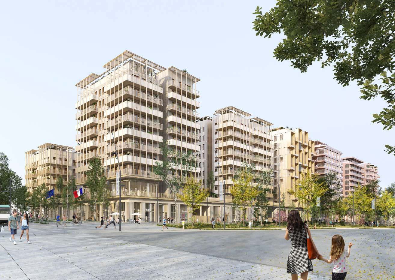 Le futur village des athlètes des JO de Paris 2024.