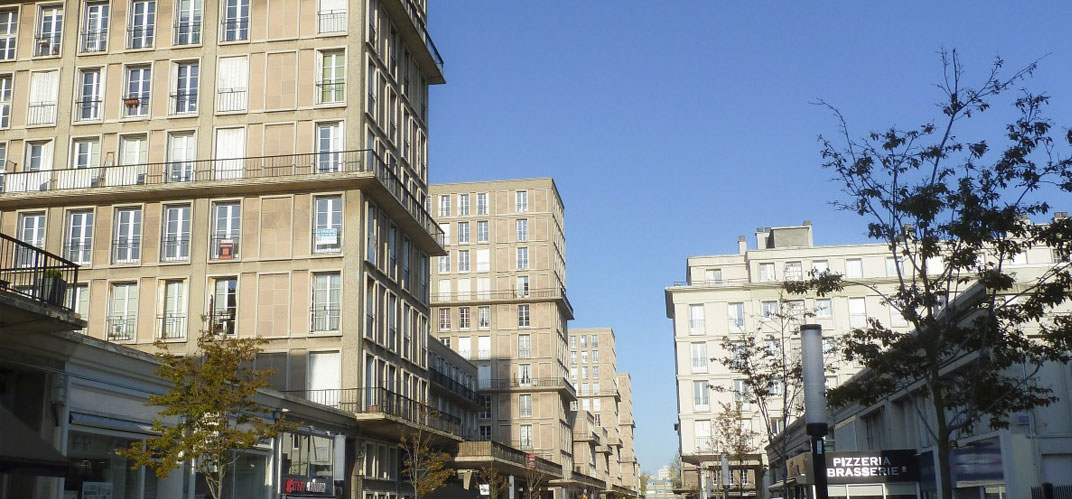 Vue du centre-ville du Havre