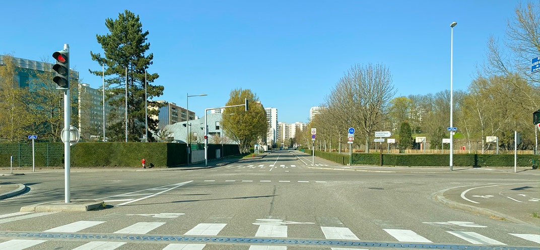 Une entrée de ville : Strasbourg