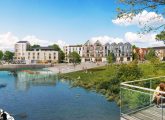 Vue du projet Archipel à Hérouville-Saint-Clair près de Caen (14).