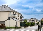 Logement à Mennecy - Vue de la résidence de la Closerie de l’Aqueduc à Mennecy qui compte 400 logements en extension urbaine en intégrant une résidence sociale et intergénérationnelle de 100 habitations, une centaine de logements collectifs en accession et un peu moins de 200 pavillons