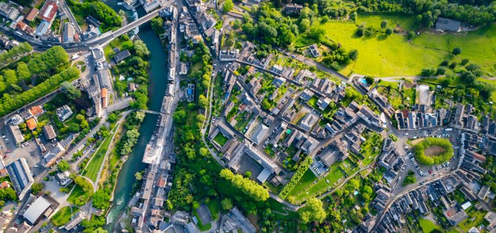 Esthétique des villes : vue aérienne d'une agglomération