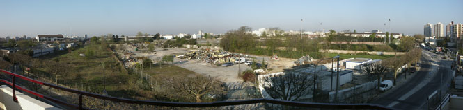 Montreuil, la friche avant sa transformation.